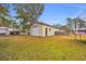 Large backyard with detached workshop and trampoline at 1768 Jasper St., Georgetown, SC 29440