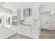 Modern kitchen with white cabinets and stainless steel appliances at 204 Green Lake Dr., Myrtle Beach, SC 29572