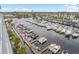 Panoramic view of the marina with numerous boats and a bridge at 2100 Sea Mountain Hwy. # 605, North Myrtle Beach, SC 29582