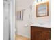 Simple bathroom with vanity, toilet and shower at 310 46Th Ave. N, North Myrtle Beach, SC 29582