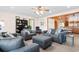 Cozy living room featuring comfortable seating and built-in shelving at 310 46Th Ave. N, North Myrtle Beach, SC 29582