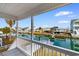 Relaxing porch overlooking the waterfront with scenic views at 310 46Th Ave. N, North Myrtle Beach, SC 29582