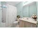 Clean bathroom with shower/tub combo, vanity, and updated fixtures at 352 Mckendree Ln., Myrtle Beach, SC 29579