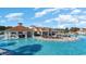 Community pool area with cabana and seating at 7035 Shooting Star Way, Myrtle Beach, SC 29579