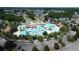 Aerial view of Waterbridge community pool and surrounding homes at 7068 Shooting Star Way, Myrtle Beach, SC 29579