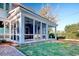 Spacious screened porch with brick flooring and ceiling fan at 116 Saint James St., Georgetown, SC 29440