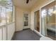 Private balcony with white railings and sliding glass door at 1238 River Oak Dr. # D, Myrtle Beach, SC 29579