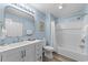 Bathroom with white vanity, tub and shower at 1238 River Oak Dr. # D, Myrtle Beach, SC 29579