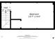 Floor plan showcasing a bedroom and small hall at 307 20Th Ave. S # 4B, Myrtle Beach, SC 29577