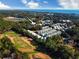 Aerial view showing home location near golf course and ocean at 34 Mingo Dr. # 1D, Pawleys Island, SC 29585