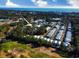 Aerial view showing home location near golf course and ocean at 34 Mingo Dr. # 1D, Pawleys Island, SC 29585