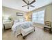 Spacious main bedroom with a king-size bed and plenty of natural light at 34 Mingo Dr. # 1D, Pawleys Island, SC 29585