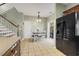 Kitchen dining area with table and chairs, view of back door at 3940 Loblolly Ave., Little River, SC 29566