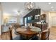 Open dining area with a round table and chairs near the kitchen at 480 Oakham Dr., Conway, SC 29527