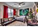 Multi-functional bedroom with a desk, bed, and unique wall decor at 5433 Merrywind Ct., Myrtle Beach, SC 29579