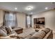 Spacious living room with a sectional sofa and large TV at 5433 Merrywind Ct., Myrtle Beach, SC 29579