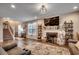 Living room with fireplace, built-in shelving and hardwood floors at 5433 Merrywind Ct., Myrtle Beach, SC 29579