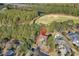 Aerial view showcasing home's location near golf course at 5603 Leatherleaf Dr., North Myrtle Beach, SC 29582