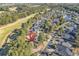 Aerial view of house and golf course community at 5603 Leatherleaf Dr., North Myrtle Beach, SC 29582