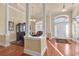 Formal dining room with hardwood floors and chandelier at 5603 Leatherleaf Dr., North Myrtle Beach, SC 29582