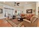 Living area with hardwood floors and comfy seating at 5603 Leatherleaf Dr., North Myrtle Beach, SC 29582