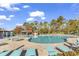 Relaxing community pool with plenty of lounge chairs at 5603 Leatherleaf Dr., North Myrtle Beach, SC 29582