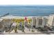 Aerial view of beach house near the ocean at 5900 N Ocean Blvd., North Myrtle Beach, SC 29582