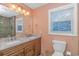Bathroom with double vanity and granite countertop at 6001-1604 S Kings Hwy., Myrtle Beach, SC 29575