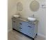 Modern bathroom with double vanity, granite countertop, and vessel sinks at 908 Merriman Rd., Georgetown, SC 29440