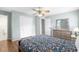 Bedroom with full-size bed and built-in closet at 917 9Th Ave. S, North Myrtle Beach, SC 29582