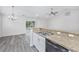 Granite countertop kitchen island with sink and dishwasher at 157 Ecum Secum Pl., Conway, SC 29527