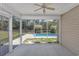 Screened porch overlooking a refreshing pool at 157 Ecum Secum Pl., Conway, SC 29527