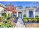 Welcoming front entry with a walkway and lush landscaping at 190 Sugar Loaf Ln., Murrells Inlet, SC 29576