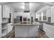 Modern kitchen with island and stainless steel appliances at 205 S Nichols St., Nichols, SC 29581