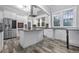 Modern kitchen with island, stainless steel appliances, and granite countertops at 205 S Nichols St., Nichols, SC 29581