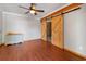 Bright bedroom with hardwood floors and barn doors at 2103 Loblolly St., Georgetown, SC 29440