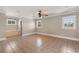 Spacious bedroom with tile floors and ceiling fan at 2103 Loblolly St., Georgetown, SC 29440