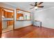 Open dining area with kitchen views and hardwood floors at 2103 Loblolly St., Georgetown, SC 29440