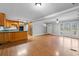 Open kitchen with wood cabinets and a large island at 2103 Loblolly St., Georgetown, SC 29440