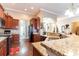 Spacious kitchen featuring granite countertops and ample cabinetry at 646 Uniola Dr., Myrtle Beach, SC 29579