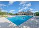 Community lap pool with plenty of lounge chairs at 646 Uniola Dr., Myrtle Beach, SC 29579