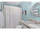 Clean bathroom with granite countertop, single sink, and shower/tub combo at 650 Tupelo Ln. # 5-F, Longs, SC 29568