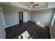 Bright bedroom with ceiling fan and access to bathroom at Tbd 2 Mineral Springs Rd., Conway, SC 29527