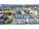 Aerial view of property and surrounding area at 209 N Hillside Dr. # 101, North Myrtle Beach, SC 29582