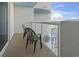Balcony with chairs overlooking the resort and surrounding area at 2100 North Ocean Blvd. # 923, North Myrtle Beach, SC 29582