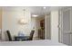 Bedroom with a small dining area and view of the kitchen at 2100 North Ocean Blvd. # 923, North Myrtle Beach, SC 29582