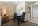 Small dining area with a table and four chairs at 2100 North Ocean Blvd. # 923, North Myrtle Beach, SC 29582
