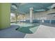 Indoor pool area with playful design and access features at 2100 North Ocean Blvd. # 923, North Myrtle Beach, SC 29582
