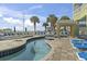 Resort pool area with lounge chairs and a water feature at 2100 North Ocean Blvd. # 923, North Myrtle Beach, SC 29582