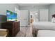 Guest bedroom with two twin beds and a dresser at 2600 North Ocean Blvd. # 211, Myrtle Beach, SC 29577